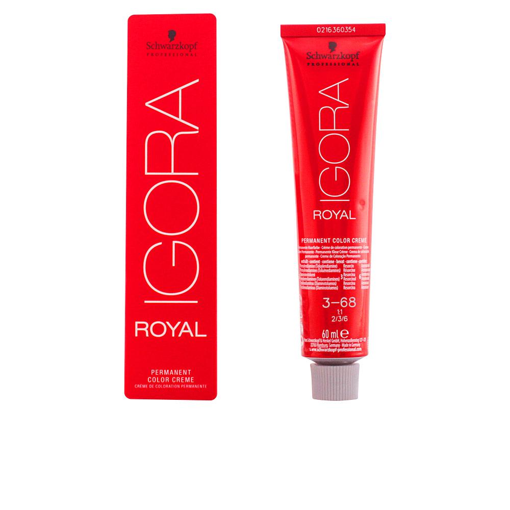 Schwarzkopf Igora Royal – vopsea permanentă pentru păr, 60 ml – 3-68