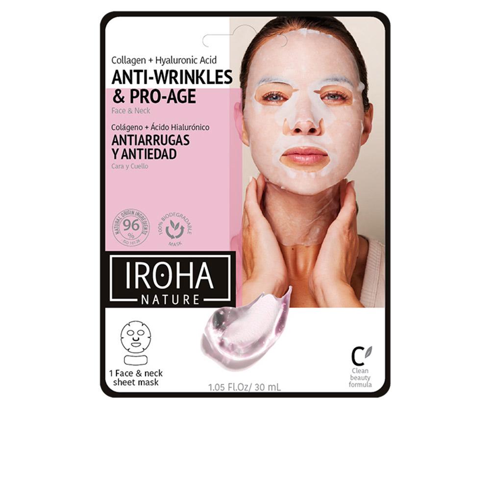 Iroha 100% Cotton Face And Neck Mask Antiage Mask Radiant Skin