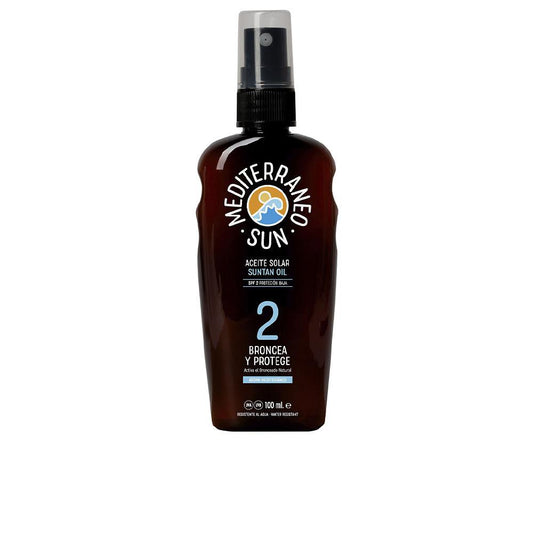 Mediterraneo Sun Carrot Sun Oil SPF2 Tanning Sunscreen Rapid And Lasting Glow